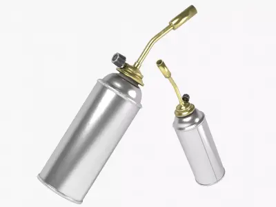 Gas Torch Low-poly 3D model