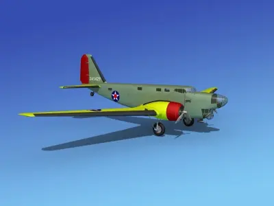 Douglas B-18A Bolo V07 3D model