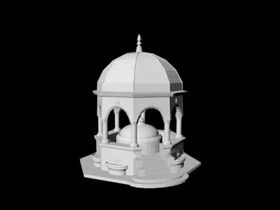 German Fountain 3D print model
