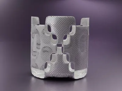 Vase 1 with pattern of dots Free 3D print model