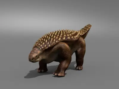 Nodosaur Jurassic Dinosaur Low-poly 3D model