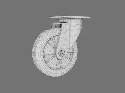 Caster weel 3D model