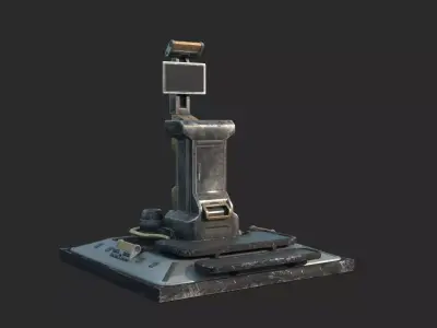 Future Science Fiction Computer Console 3D model purchase