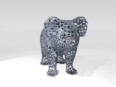 Koala Voronoi 3D model