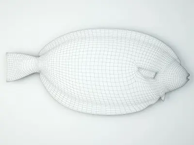 Monumental American Country Style Hanging Fish Sculpture 3D model