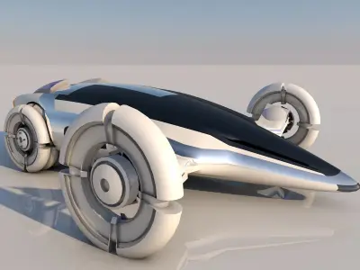 Sci fi Car Free 3D model