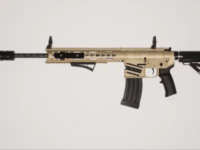 Assault Rifle 2 Low-poly 3D model