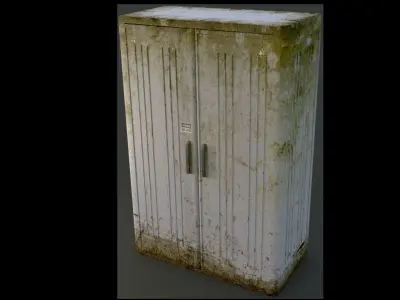 Fiberglass Electric Box Free low-poly 3D model