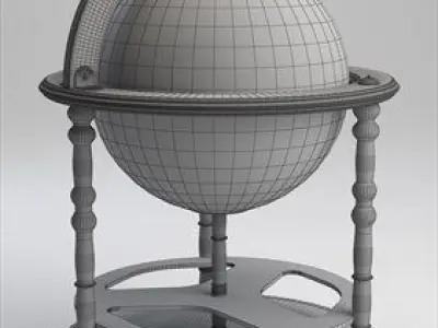 Antique Globe 3D model
