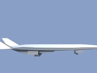 Douglas Mach 5 HSCT airliner concept Free 3D print model