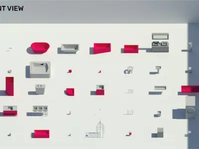 Bathroom equipment - Pack of revit families 3D model