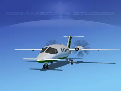 Piaggio Avanti P180 V12 3D model
