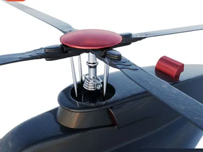 Bell 407 Low-poly 3D model