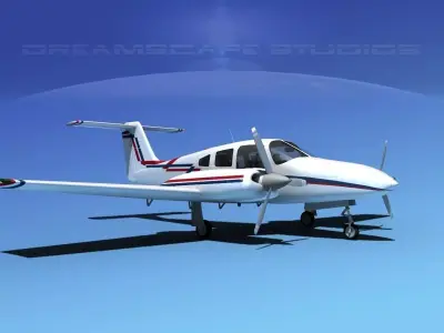 Piper PA-44-180 Seminole V17 3D model