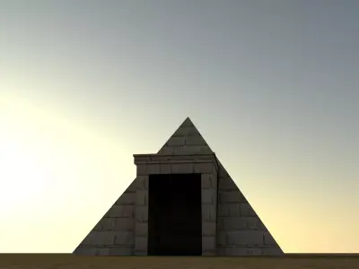 Stone House Low-poly 3D model