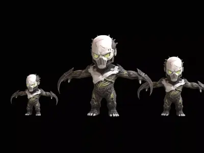 ChibiNecro1Pack2 Low-poly 3D model