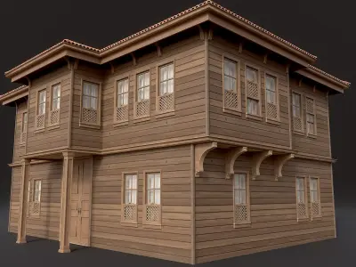 Ottoman House Low-poly 3D model