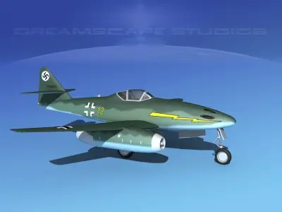 Messerschmitt ME-262A1 Swallow V08 3D model