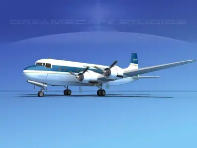 Douglas DC-6 Aero Transport 3D model