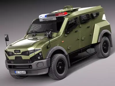 Oshkosh Sand Cat v2 3D model