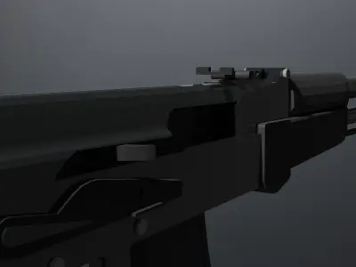 AK74M ak - rifle Free low-poly 3D model