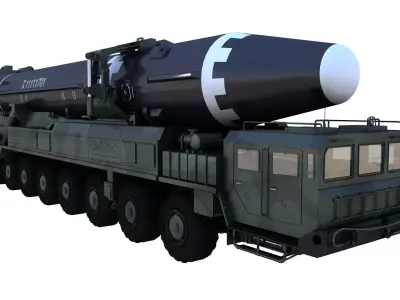 Hwaseong15 launch vehicle 3D model 3D model