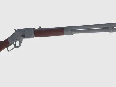 Winchester Rifle -- Game Ready Low-poly 3D model