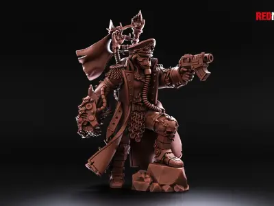 Renegade Death Division - Commissar - Heretics Free 3D print model