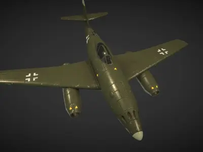 Messerschmitt Me 262 Low-poly 3D model