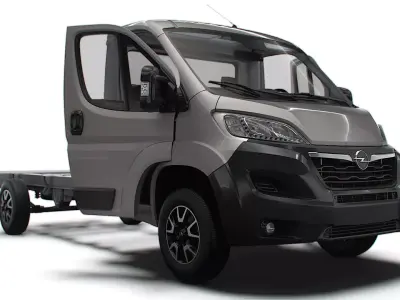 Opel Movano Chassis Truck SCab 4035WB HQInterior 2023 3D model