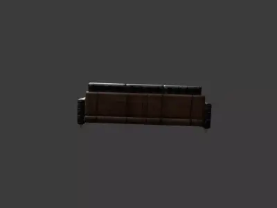 standart kanepe modeli Free 3D model