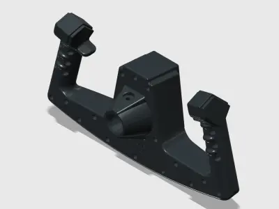 Aircraft control yoke for flight simulator 3D print model