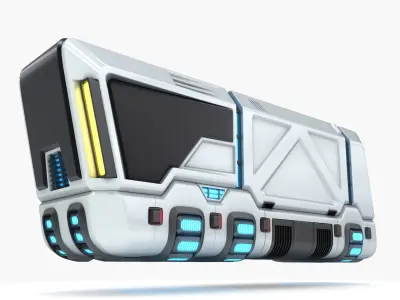 Hover truck 02 3D model