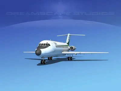 Douglas DC-9-15 Ozark 3D model