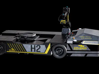 Port Robotic Vehicle Gaussin Virtual Driver 3D model