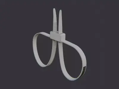 Zip Tie Handcuff Prop Low-poly 3D model