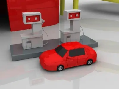 Toy Car Garage 3D model