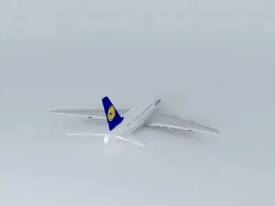 Lufthansa A380 Free 3D model