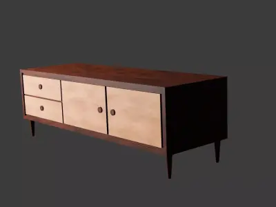 Furniture Set Low-poly 3D model buy