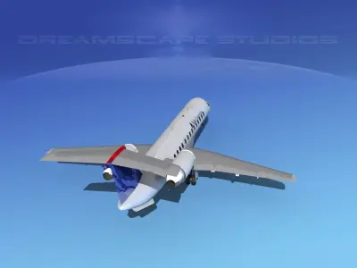 Embraer ERJ-135 Delta Connection 3D model