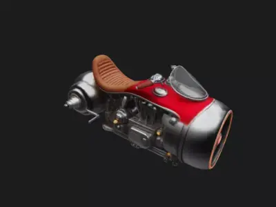 Hover Bike Concept 3D Model 3D model