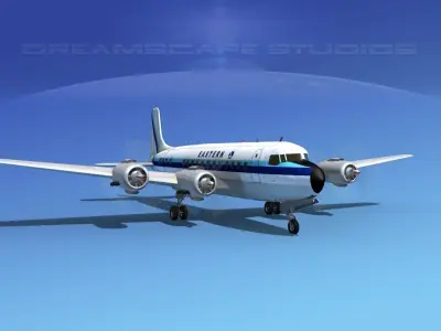 Douglas DC-6 Eastern Airlines 2 3D model