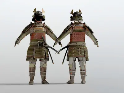 MEDIEVAL japanese Samurai  3D model