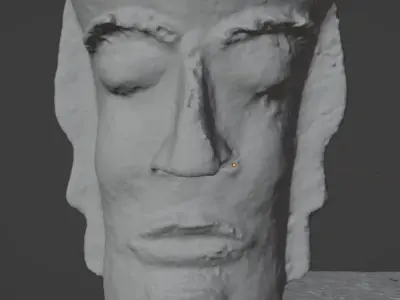 Unique Antic Vase with Faces Photo Scan 3D model