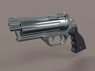 Revolver from the movie Rest In Peace Department 3D model