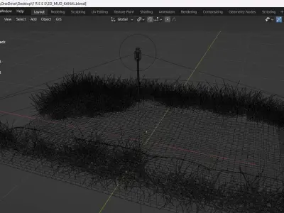 River Track Low-poly 3D model