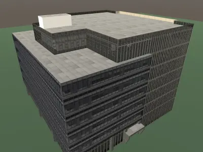 Modular Office Building 2 Low-poly 3D model