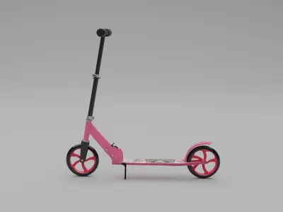 Electric scooter Low-poly 3D model shop