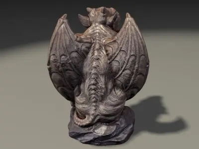 Gargoyle Monster Halloween 3D print model