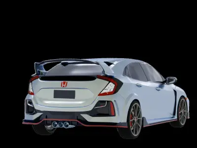 2020 Honda Civic Type-R Free 3D model